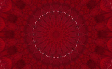 Abstract Colorful Painted Kaleidoscopic Graphic Background. Futuristic Psychedelic Hypnotic Backdrop Pattern With Texture. Folk Ethnic Floral Ornamental Mandala. Vintage Decorative Geometric Mosaicの写真素材