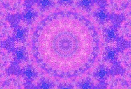 Abstract Colorful Painted Kaleidoscopic Graphic Background. Futuristic Psychedelic Hypnotic Backdrop Pattern With Texture. Folk Ethnic Floral Ornamental Mandala. Vintage Decorative Geometric Mosaicの写真素材