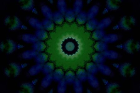 Abstract Colorful Painted Kaleidoscopic Graphic Background. Futuristic Psychedelic Hypnotic Backdrop Pattern With Texture. Folk Ethnic Floral Ornamental Mandala. Vintage Decorative Geometric Mosaicの写真素材