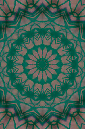 Abstract Colorful Painted Kaleidoscopic Graphic Background. Futuristic Psychedelic Hypnotic Backdrop...