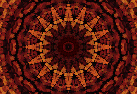 Abstract Colorful Painted Kaleidoscopic Graphic Background. Futuristic Psychedelic Hypnotic Backdrop...
