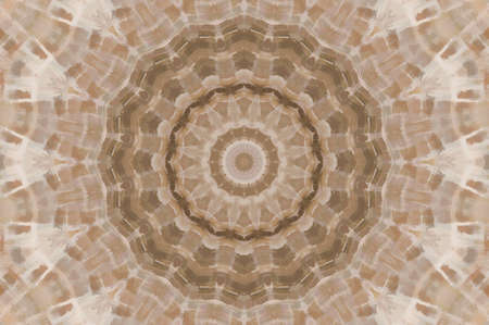 Abstract Colorful Painted Kaleidoscopic Graphic Background. Futuristic Psychedelic Hypnotic Backdrop Pattern With Texture. Folk Ethnic Floral Ornamental Mandala. Vintage Decorative Geometric Mosaicの写真素材