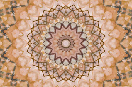 Abstract Colorful Painted Kaleidoscopic Graphic Background. Futuristic Psychedelic Hypnotic Backdrop...