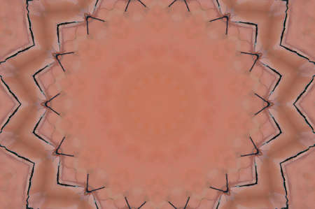 Abstract Colorful Painted Kaleidoscopic Graphic Background. Futuristic Psychedelic Hypnotic Backdrop Pattern With Texture. Folk Ethnic Floral Ornamental Mandala. Vintage Decorative Geometric Mosaicの写真素材