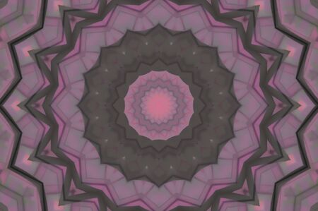 Abstract Colorful Painted Kaleidoscopic Graphic Background. Futuristic Psychedelic Hypnotic Backdrop Pattern With Texture. Folk Ethnic Floral Ornamental Mandala. Vintage Decorative Geometric Mosaicの写真素材