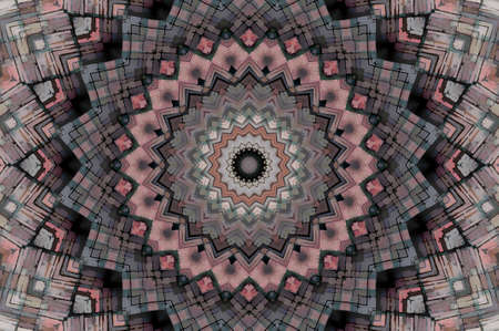 Abstract Colorful Painted Kaleidoscopic Graphic Background. Futuristic Psychedelic Hypnotic Backdrop...
