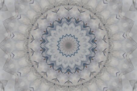 Abstract Colorful Painted Kaleidoscopic Graphic Background. Futuristic Psychedelic Hypnotic Backdrop Pattern With Texture. Folk Ethnic Floral Ornamental Mandala. Vintage Decorative Geometric Mosaicの写真素材