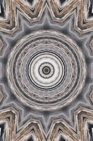 Abstract Colorful Painted Kaleidoscopic Graphic Background. Futuristic Psychedelic Hypnotic Backdrop Pattern With Texture. Folk Ethnic Floral Ornamental Mandala. Vintage Decorative Geometric Mosaicの写真素材