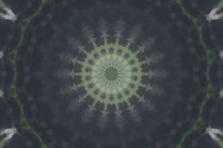 Abstract Colorful Painted Kaleidoscopic Graphic Background. Futuristic Psychedelic Hypnotic Backdrop...