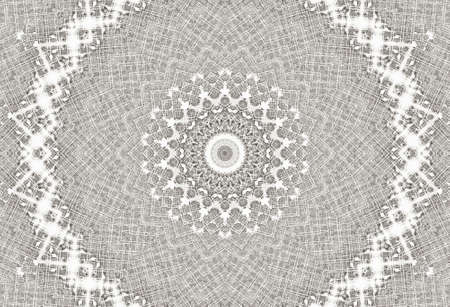 Abstract Colorful Painted Kaleidoscopic Graphic Background. Futuristic Psychedelic Hypnotic Backdrop Pattern With Texture. Folk Ethnic Floral Ornamental Mandala. Vintage Decorative Geometric Mosaicの写真素材