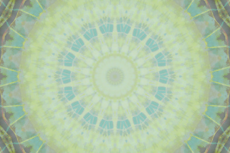 Abstract Colorful Painted Kaleidoscopic Graphic Background. Futuristic Psychedelic Hypnotic Backdrop Pattern With Texture. Folk Ethnic Floral Ornamental Mandala. Vintage Decorative Geometric Mosaicの写真素材