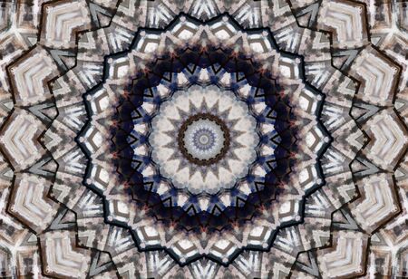 Abstract Colorful Painted Kaleidoscopic Graphic Background. Futuristic Psychedelic Hypnotic Backdrop...