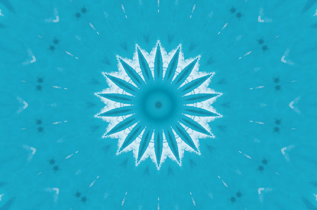 Abstract Colorful Painted Kaleidoscopic Graphic Background. Futuristic Psychedelic Hypnotic Backdrop Pattern With Texture. Folk Ethnic Floral Ornamental Mandala. Vintage Decorative Geometric Mosaicの写真素材