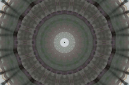 Abstract Colorful Painted Kaleidoscopic Graphic Background. Futuristic Psychedelic Hypnotic Backdrop Pattern With Texture. Folk Ethnic Floral Ornamental Mandala. Vintage Decorative Geometric Mosaicの写真素材