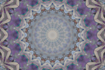 Abstract Colorful Painted Kaleidoscopic Graphic Background. Futuristic Psychedelic Hypnotic Backdrop...