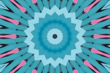 Abstract Colorful Painted Kaleidoscopic Graphic Background. Futuristic Psychedelic Hypnotic Backdrop...