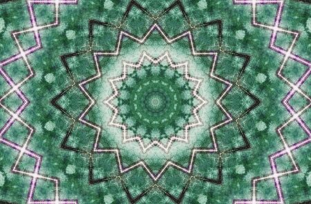 Abstract Colorful Painted Kaleidoscopic Graphic Background. Futuristic Psychedelic Hypnotic Backdrop...