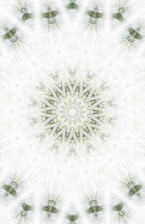 Abstract Colorful Painted Kaleidoscopic Graphic Background. Futuristic Psychedelic Hypnotic Backdrop Pattern With Texture. Folk Ethnic Floral Ornamental Mandala. Vintage Decorative Geometric Mosaicの写真素材