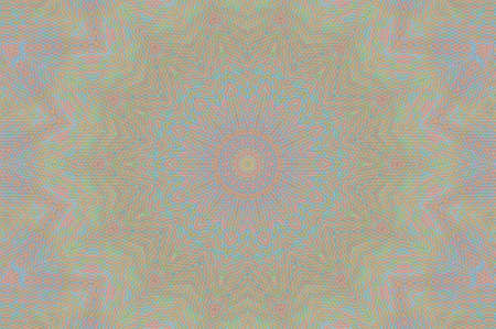 Abstract Colorful Painted Kaleidoscopic Graphic Background. Futuristic Psychedelic Hypnotic Backdrop Pattern With Texture. Folk Ethnic Floral Ornamental Mandala. Vintage Decorative Geometric Mosaicの写真素材