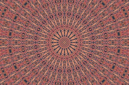 Abstract Colorful Painted Kaleidoscopic Graphic Background. Futuristic Psychedelic Hypnotic Backdrop...