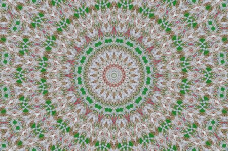 Abstract Colorful Painted Kaleidoscopic Graphic Background. Futuristic Psychedelic Hypnotic Backdrop Pattern With Texture. Folk Ethnic Floral Ornamental Mandala. Vintage Decorative Geometric Mosaicの写真素材