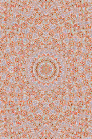 Abstract Colorful Painted Kaleidoscopic Graphic Background. Futuristic Psychedelic Hypnotic Backdrop Pattern With Texture. Folk Ethnic Floral Ornamental Mandala. Vintage Decorative Geometric Mosaicの写真素材
