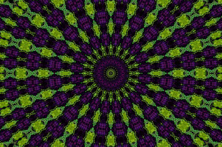 Abstract Colorful Painted Kaleidoscopic Graphic Background. Futuristic Psychedelic Hypnotic Backdrop...