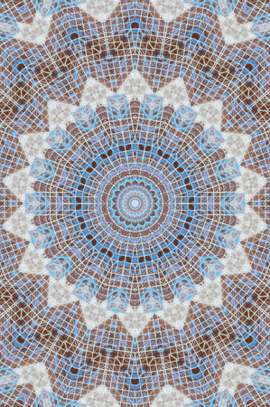 Abstract Colorful Painted Kaleidoscopic Graphic Background. Futuristic Psychedelic Hypnotic Backdrop...
