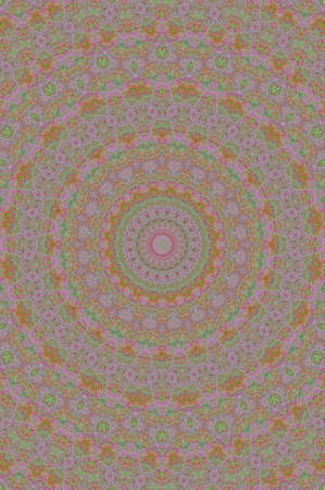 Abstract Colorful Painted Kaleidoscopic Graphic Background. Futuristic Psychedelic Hypnotic Backdrop...