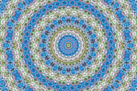 Abstract Colorful Painted Kaleidoscopic Graphic Background. Futuristic Psychedelic Hypnotic Backdrop...