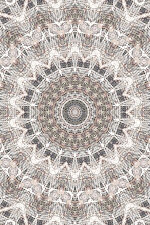 Abstract Colorful Painted Kaleidoscopic Graphic Background. Futuristic Psychedelic Hypnotic Backdrop Pattern With Texture. Folk Ethnic Floral Ornamental Mandala. Vintage Decorative Geometric Mosaicの写真素材