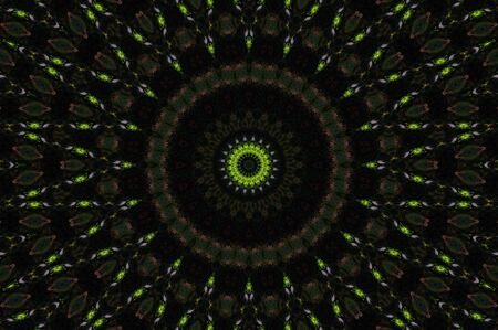 Abstract Colorful Painted Kaleidoscopic Graphic Background. Futuristic Psychedelic Hypnotic Backdrop...
