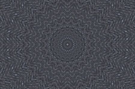 Abstract Colorful Painted Kaleidoscopic Graphic Background. Futuristic Psychedelic Hypnotic Backdrop Pattern With Texture. Folk Ethnic Floral Ornamental Mandala. Vintage Decorative Geometric Mosaicの写真素材