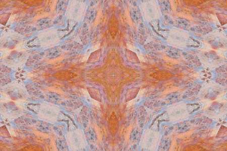 Abstract Colorful Painted Kaleidoscopic Graphic Background. Futuristic Psychedelic Hypnotic Backdrop Pattern With Texture. Folk Ethnic Floral Ornamental Mandala. Vintage Decorative Geometric Mosaicの写真素材