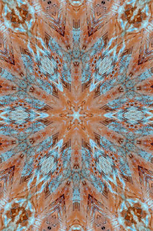 Abstract Colorful Painted Kaleidoscopic Graphic Background. Futuristic Psychedelic Hypnotic Backdrop...
