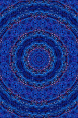 Abstract Colorful Painted Kaleidoscopic Graphic Background. Futuristic Psychedelic Hypnotic Backdrop Pattern With Texture. Folk Ethnic Floral Ornamental Mandala. Vintage Decorative Geometric Mosaicの写真素材