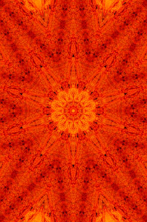 Abstract Colorful Painted Kaleidoscopic Graphic Background. Futuristic Psychedelic Hypnotic Backdrop Pattern With Texture. Folk Ethnic Floral Ornamental Mandala. Vintage Decorative Geometric Mosaicの写真素材