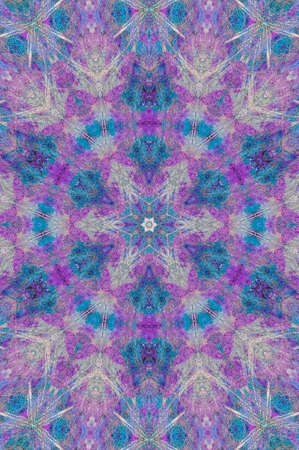 Abstract Colorful Painted Kaleidoscopic Graphic Background. Futuristic Psychedelic Hypnotic Backdrop...