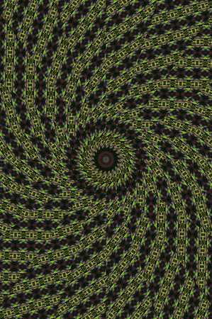 Abstract Colorful Painted Kaleidoscopic Graphic Background. Futuristic Psychedelic Hypnotic Backdrop...