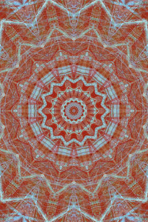 Abstract Colorful Painted Kaleidoscopic Graphic Background. Futuristic Psychedelic Hypnotic Backdrop...