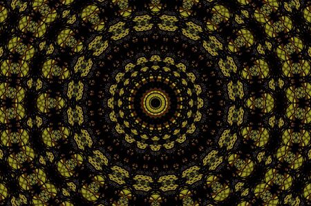 Abstract Colorful Painted Kaleidoscopic Graphic Background. Futuristic Psychedelic Hypnotic Backdrop...