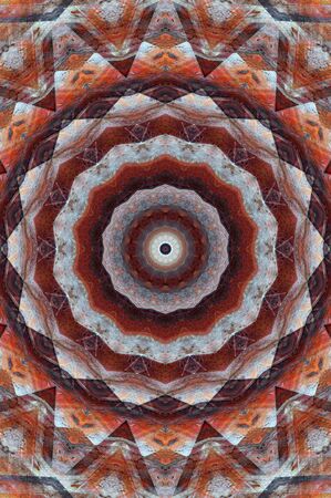 Abstract Colorful Painted Kaleidoscopic Graphic Background. Futuristic Psychedelic Hypnotic Backdrop...