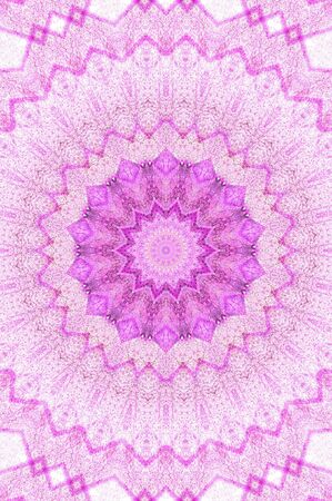 Abstract Colorful Painted Kaleidoscopic Graphic Background. Futuristic Psychedelic Hypnotic Backdrop Pattern With Texture. Folk Ethnic Floral Ornamental Mandala. Vintage Decorative Geometric Mosaicの写真素材