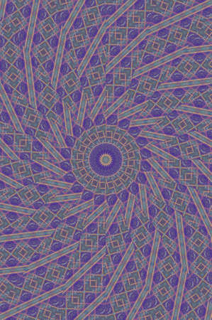 Abstract Colorful Painted Kaleidoscopic Graphic Background. Futuristic Psychedelic Hypnotic Backdrop...