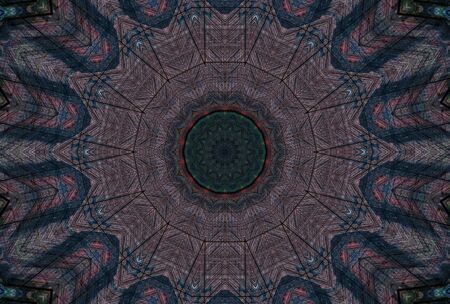 Abstract Colorful Painted Kaleidoscopic Graphic Background. Futuristic Psychedelic Hypnotic Backdrop...