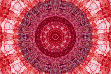 Abstract Colorful Painted Kaleidoscopic Graphic Background. Futuristic Psychedelic Hypnotic Backdrop Pattern With Texture. Folk Ethnic Floral Ornamental Mandala. Vintage Decorative Geometric Mosaicの写真素材