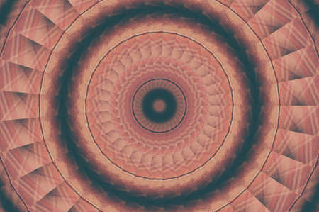 Abstract Colorful Painted Kaleidoscopic Graphic Background. Futuristic Psychedelic Hypnotic Backdrop Pattern With Texture. Folk Ethnic Floral Ornamental Mandala. Vintage Decorative Geometric Mosaicの写真素材