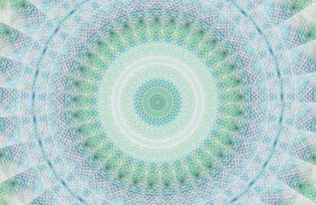 Abstract Colorful Painted Kaleidoscopic Graphic Background. Futuristic Psychedelic Hypnotic Backdrop Pattern With Texture. Folk Ethnic Floral Ornamental Mandala. Vintage Decorative Geometric Mosaicの写真素材