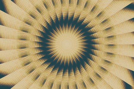 Abstract Colorful Painted Kaleidoscopic Graphic Background. Futuristic Psychedelic Hypnotic Backdrop Pattern With Texture. Folk Ethnic Floral Ornamental Mandala. Vintage Decorative Geometric Mosaicの写真素材