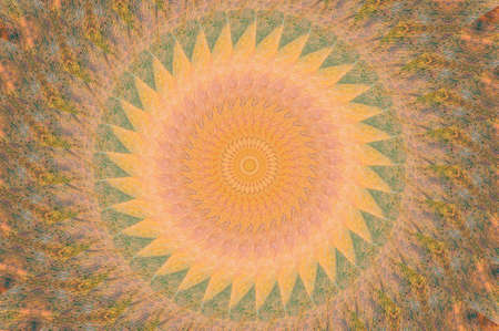 Abstract Colorful Painted Kaleidoscopic Graphic Background. Futuristic Psychedelic Hypnotic Backdrop...